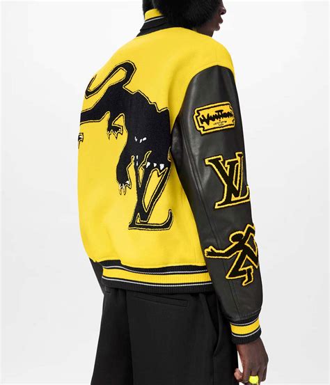 louis vuitton varsity jacket yellow|louis vuitton windbreaker jacket.